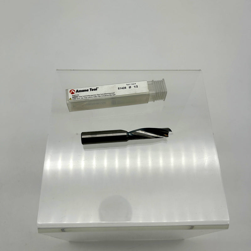Amana Tool 51428 Router Bit 1/2 Dia x 1-5/8 LOC x 3-1/2 OAL Solid Carbide