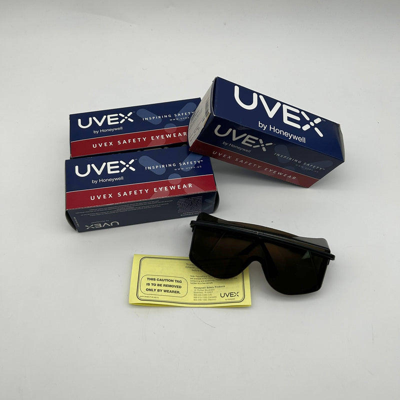 Uvex S2506 Safety Glasses Astro OTG 3001 Black Frame SCT Gray UD Lens 3 Pairs