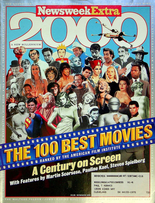 Newsweek Magazine Summer 1998 Century Movies Martin Scorsese Steven Spielberg 1