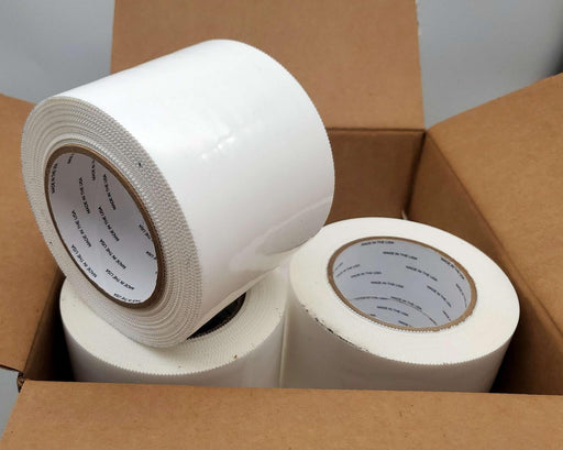 IPG White PE Film Sealing Tape 3.77" x 36 Yds 9 Mil PE89633WS Pack of 12 Rolls 1