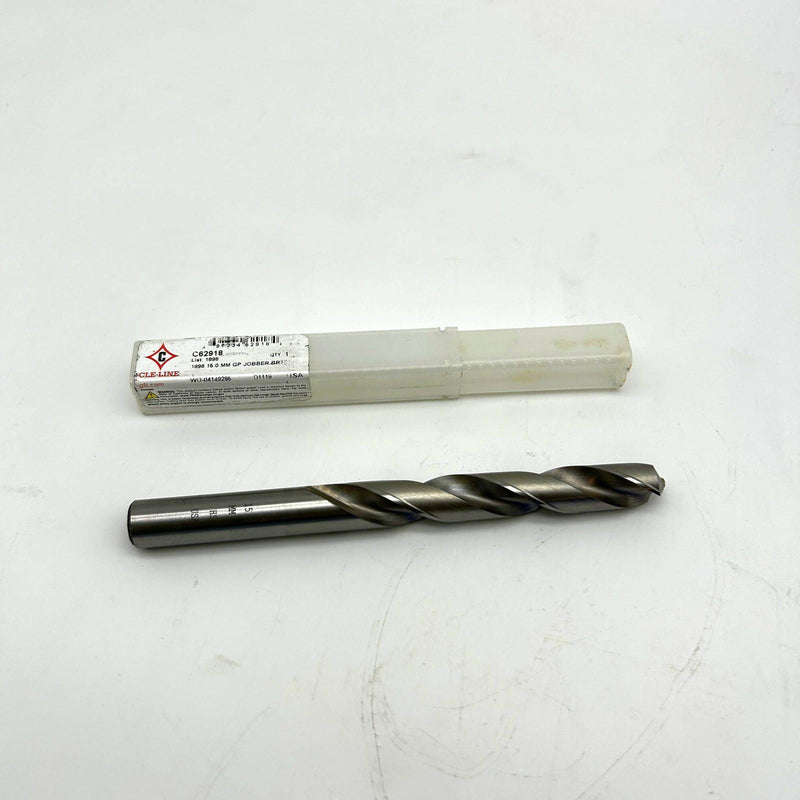 Cle-Line C62918 Jobber Length Drill Bit 1898 15mm 2 Flutes RH Bright HSS
