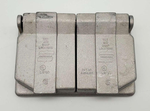 Crouse-Hinds WLRD1 Duplex Outlet Box Cover for Wet & Damp Locations Spring Doors 1