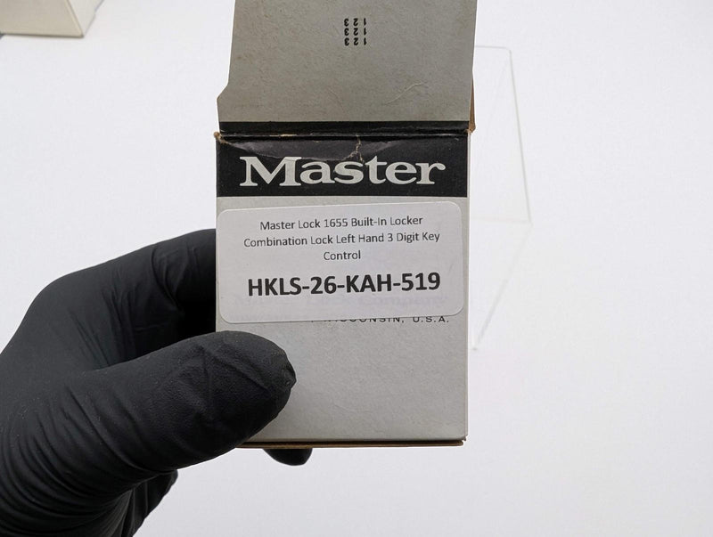 Master Lock 1655 Built-In Locker Combination Lock Left Hand 3 Digit Key Control 6
