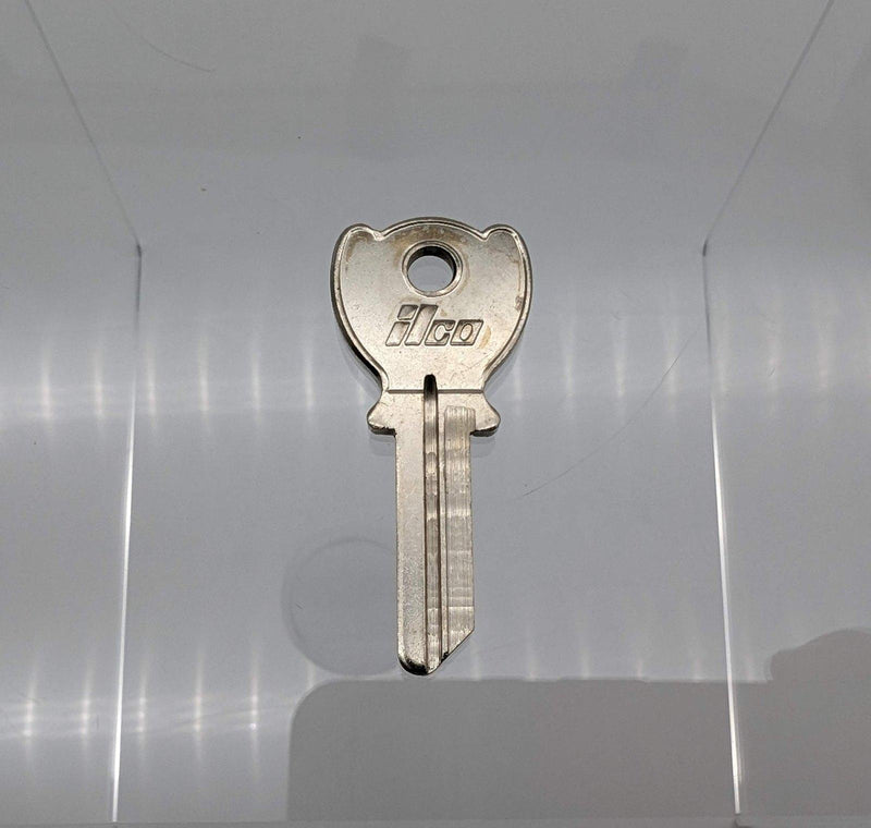 2x Ilco 1020 Key Blanks for Some Huber Locks Nickel Plated 1