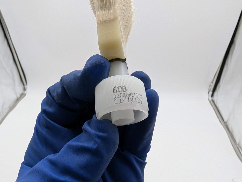 Designetics 60B Goat Hair Brush Applicators 1.75" x .703" x 1" 1/8" Orifice 10PK 3