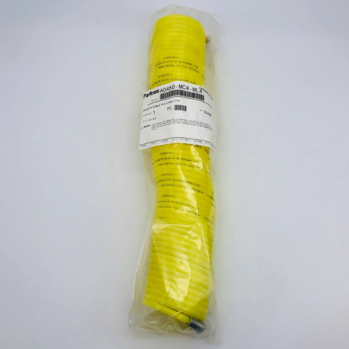 Parflex A0450-MC4-ML4 Nylon Air Hose Fast-Stor NPT 1/4 x 50FT Male Rig ...