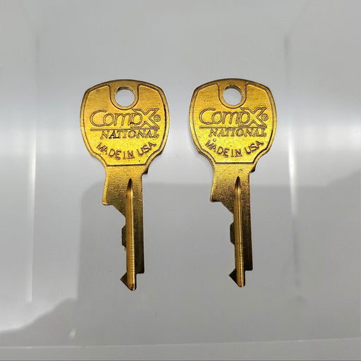 2x National CompX D4299 Master Keys for National Pin Tumbler Cam Locks 1