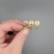 5x Yale RN8 Key Blanks GB Keyway Multiplex Surety Nickel Silver 5 Pin NOS 3