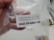 Loxem Solid Brass Door Chain Polished Chrome Finish No 1861 Extends Up to 3in 12