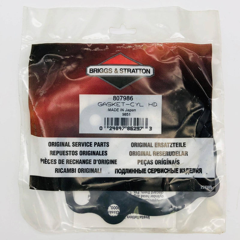 Briggs and Stratton 807986 Cylinder Head Gasket OEM New NOS Replace 805111 1