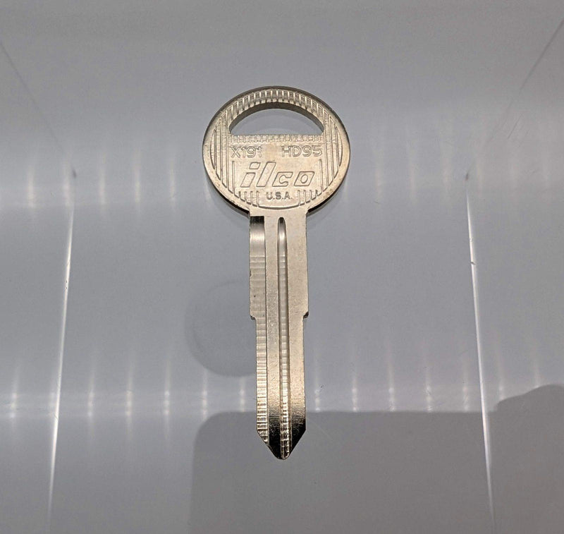 5x Ilco X191 HD95 Key Blanks for Some Older Honda Vehicles Nickel Plated 1