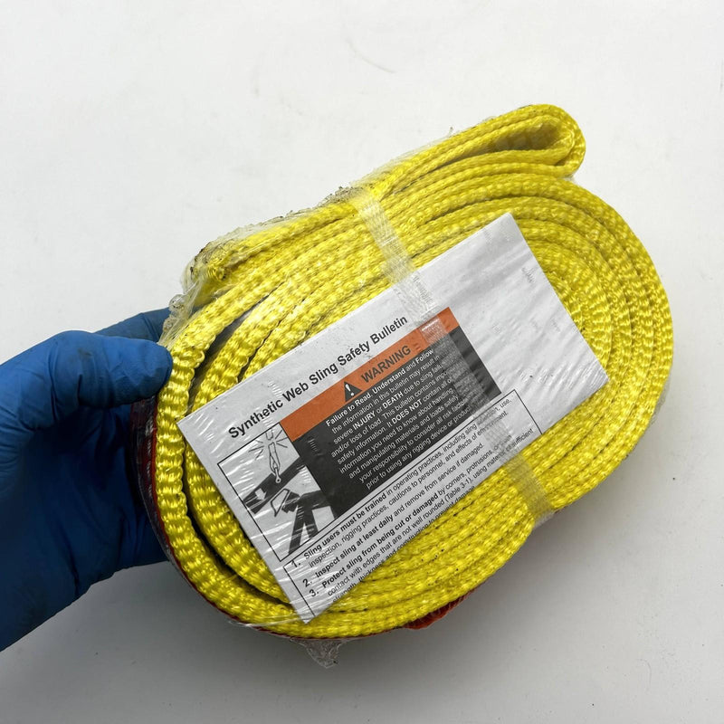 2pk Lift-All EE2802DFX8 Web Sling 2"x8' E/E 2-Ply Flat Webmaster 1600 Polyester