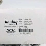 PIP 250-01-0902 Safety Glasses Zenon Z12 Indoor Outdoor Anti Scratch Clear 12pr 2