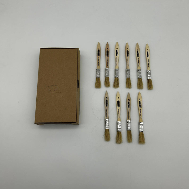 10pk Osborn 70150 Varnish Paint Brush Bristle Wood 1/2 BS X 1/4” Th X 1-3/4” Trm 8