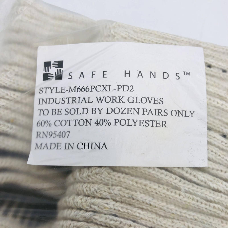 Elco M66PC-PD2 Work Gloves Mens Size XL PVC Dots Cotton/Poly String Knit 12pairs 2