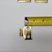 10x Window Sash Lifts 1-1/2" L Brass Finish Handle Vintage Japan No Screws 6