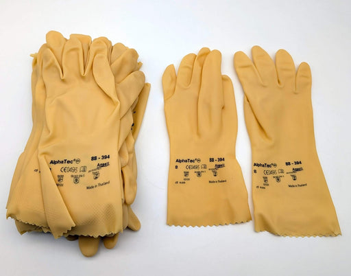 Ansell Canner Gloves 12" Long Natural Latex MED 20mil 88-394 Pack of 12 Pair 1