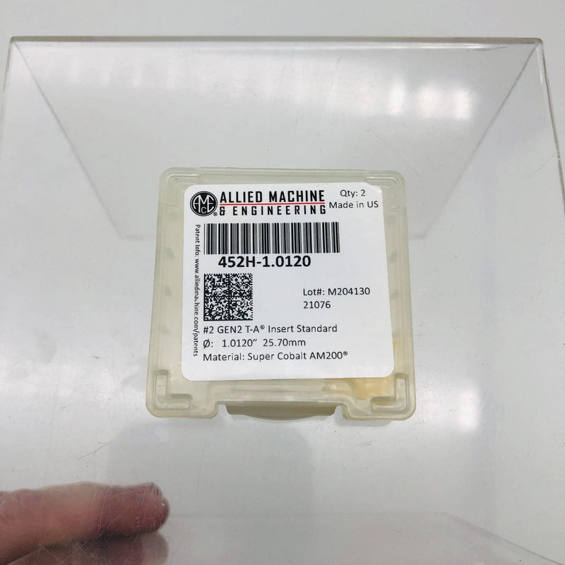 Allied Machine 452H-1.0120 Drill Insert HSSNO2 GEN2 Super Cobalt TASC AM200 2pk 2