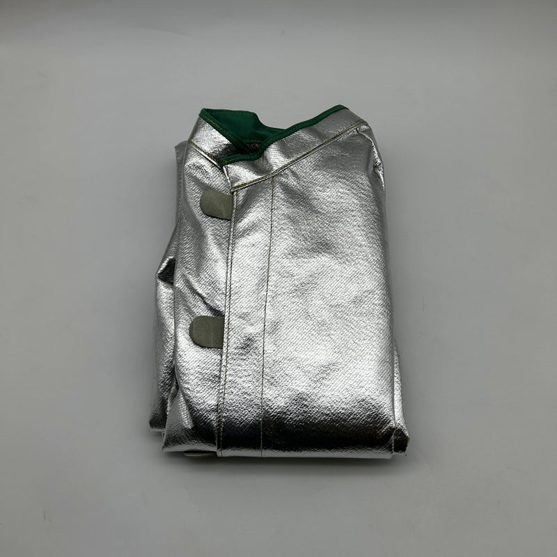 National C22NLLG45 Aluminized Coat Size Large 45in Vented Silver Carbon Armour