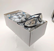 Pyramex SB9380ST Safety Glasses Black Frame Clear Anti-Fog Lenses 12 Pairs 1