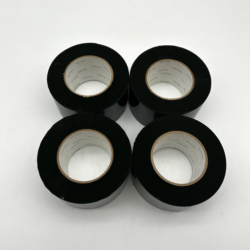 Poly Tape Pinked Edges 72mm X 55m Black Tape Products 133BK-72X55 166632 4 Rolls