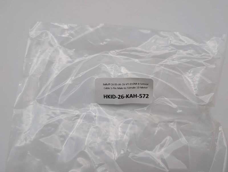 Balluff CA 05-JA-16-VY-010M-B Sensor Cable 5-Pin Male to Female 10 Meter