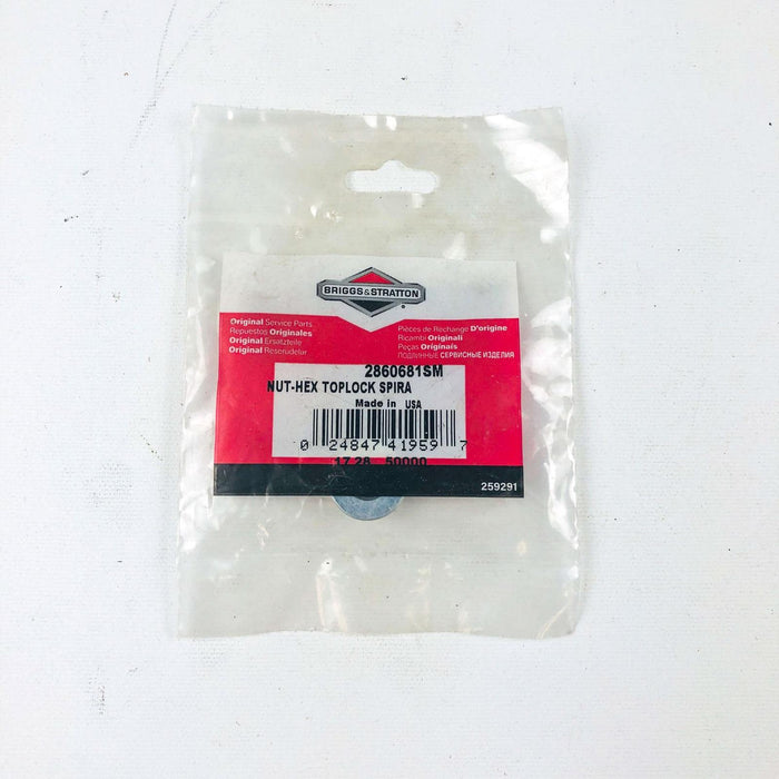 Briggs and Stratton 2860681SM Nut Hex Toplock Spiral OEM NOS Simplicity 2860681 5