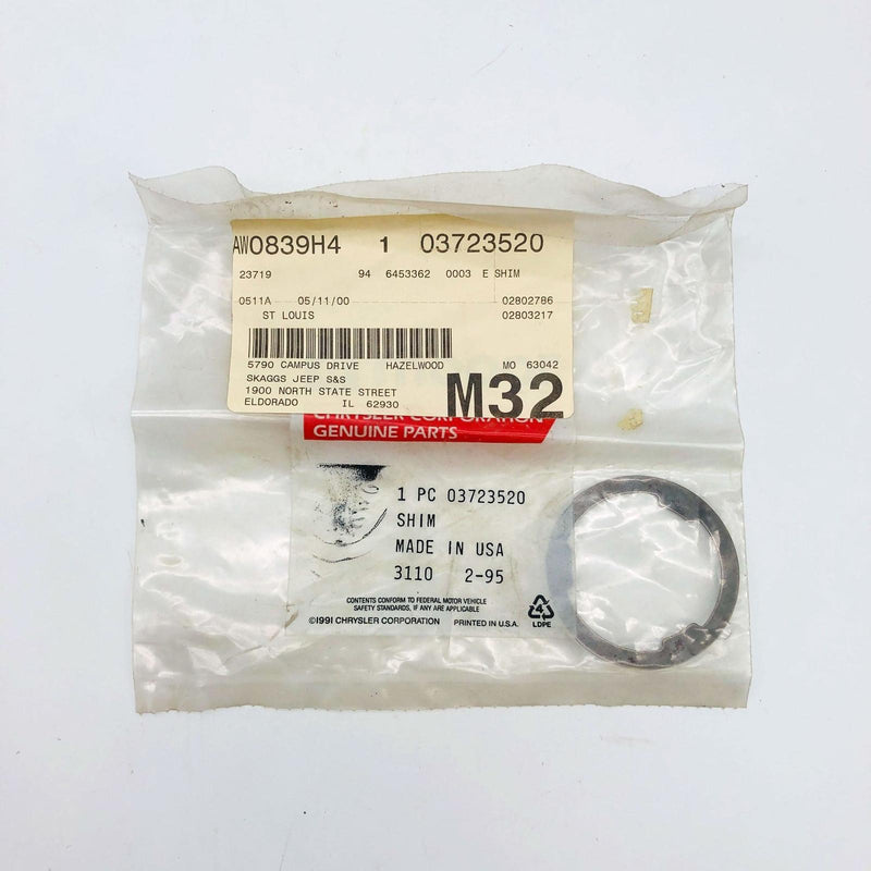 Mopar 3723520 Shim for Drive Pinion Bearing OEM New Old Stock NOS Sealed 6