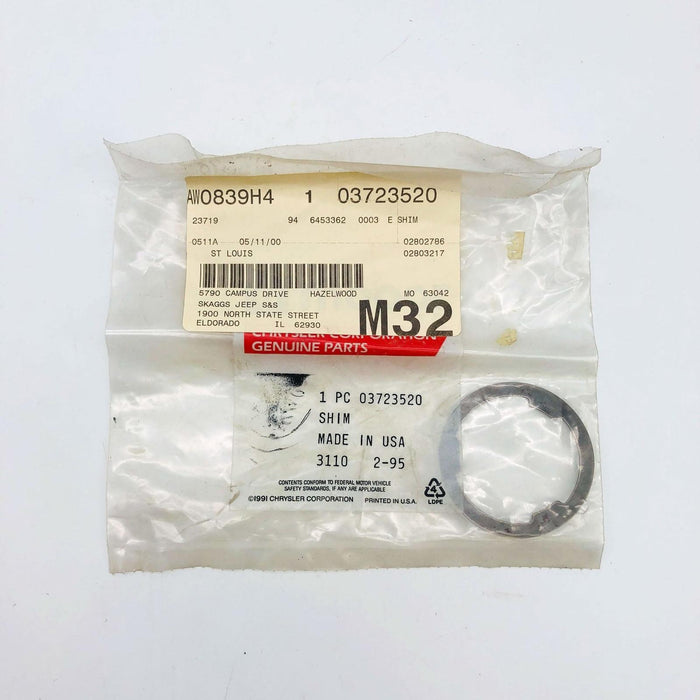 Mopar 3723520 Shim for Drive Pinion Bearing OEM New Old Stock NOS Sealed