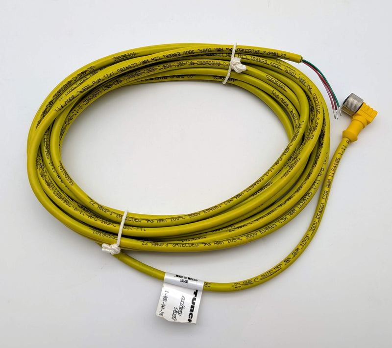 Turck WKB 3T-6/S105 1/2" MicroFast 3 Pin Female Cable 6 Meter U2230-1