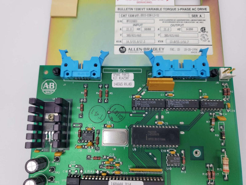 Allen Bradley 148365 Main Control Board Assembly for 1336VT AC Drive Mounted 2