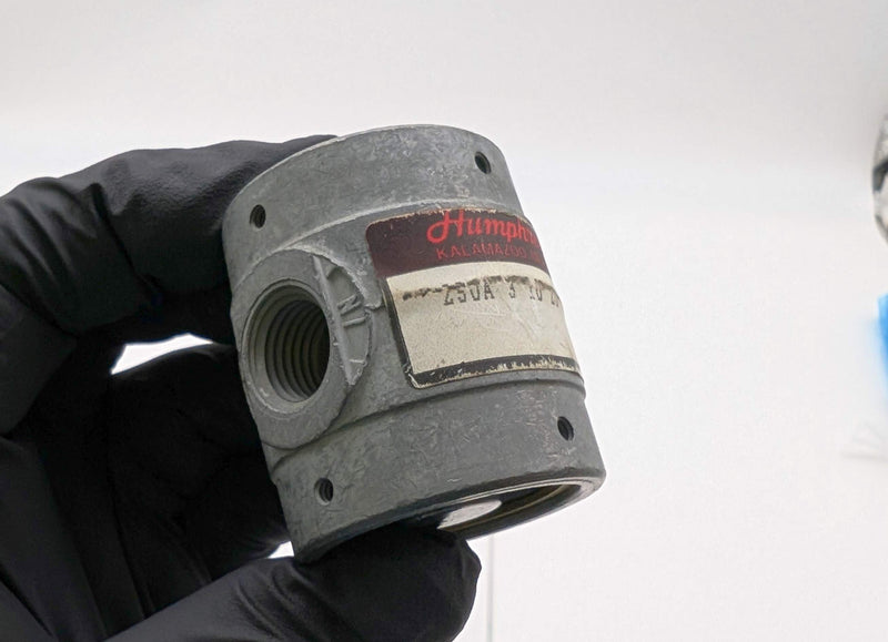Humphrey 250A-3-10-20 Air Piloted Pneumatic Valve 3-Way 2-Position 1/4" NPT