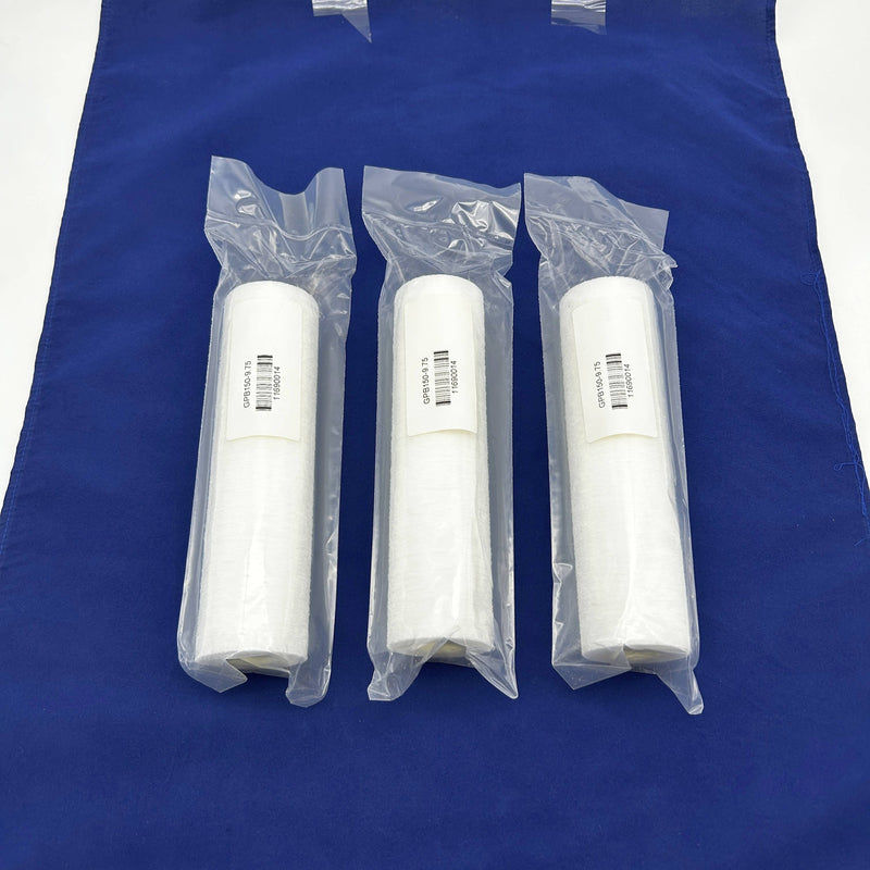 3pk Global Filter GPB150-9.75 Melt-Blown Filter Cartridge 150um Polyolefin 9.75
