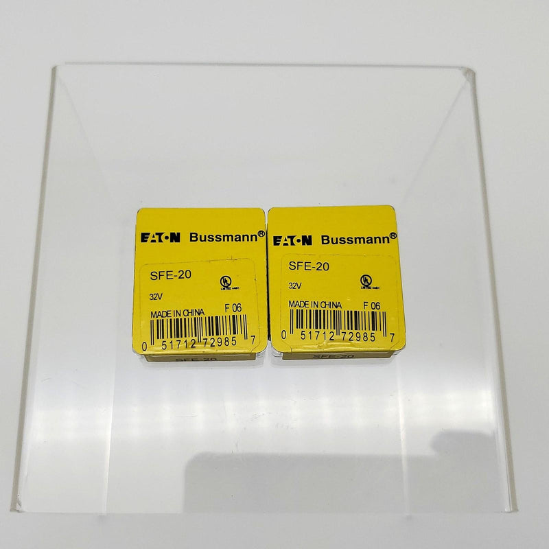 Bussmann SFE-20 Fuses 20A 32V Fast Acting Automotive Fuses Pack of 10 1