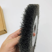 Weiler 06120 Wire Wheel Crimp 8in .014 Stl Fill 2in AH Med Face Clean Deburring 5