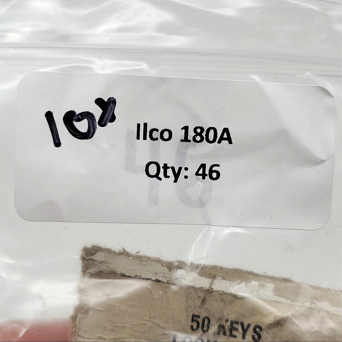 10x Ilco 180A Key Blanks Schlage SC6 Wafer Nickel Plated NOS 3