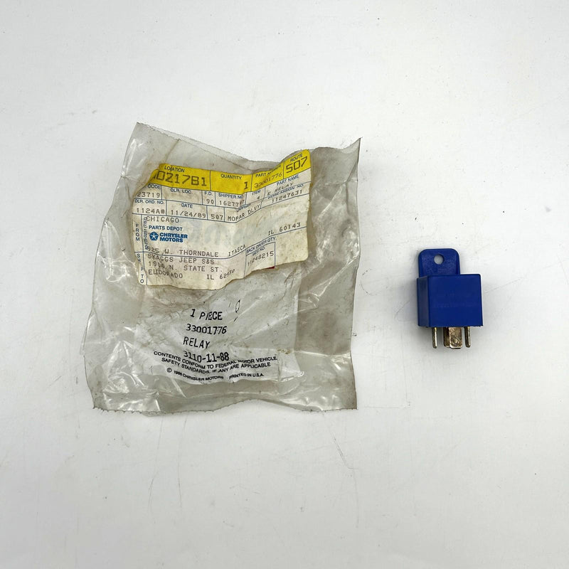 Mopar 33001776 Relay for Fog Lamps OEM NOS 1982-83 Jeep Open