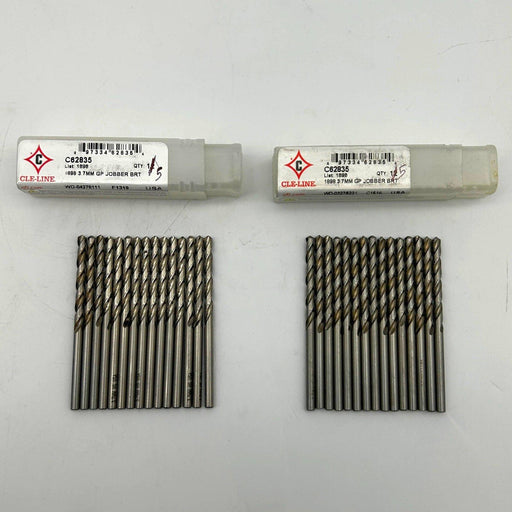 Cle-Line C62835 Jobber Length Drill Bit 1898 3.7mm GP HSS Bright Lot of 30 1