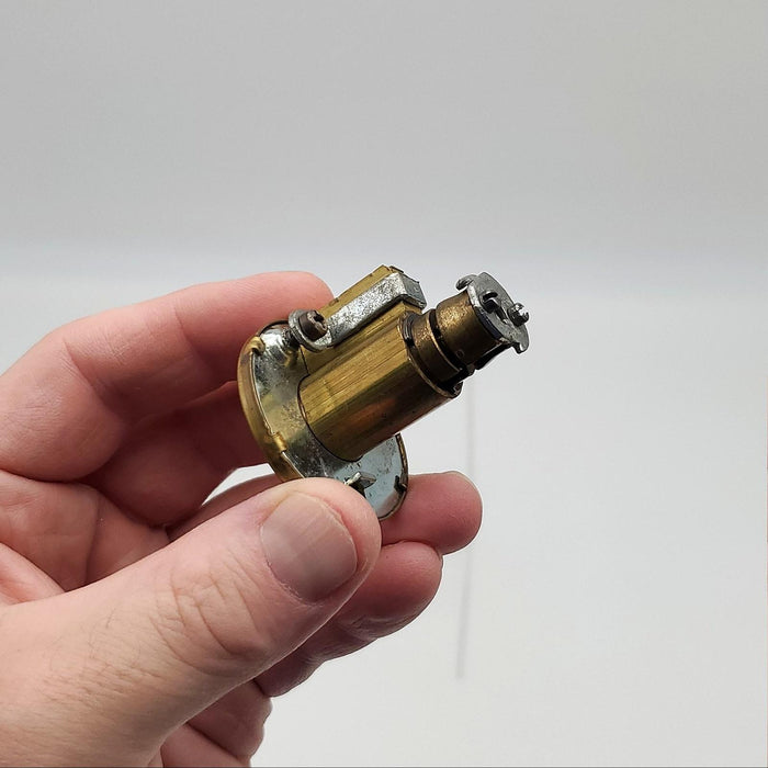 Dexter Dexlock Knob Lock Cylinder Assembly Bright Brass Byron Keyed Differently 4