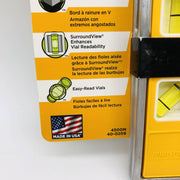 Johnson 4500M Torpedo Level Aluminum 9-in 3 Vial Magnetic Base Heavy Duty 2