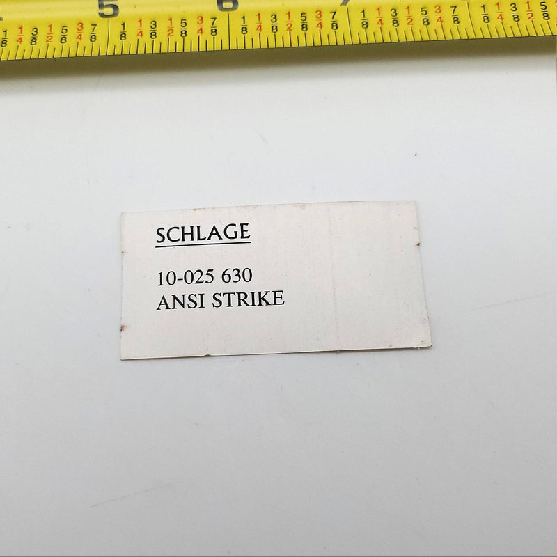 Schlage 10-025 Strike ANSI Satin Stainless Steel Square Corner 1-1/2" Lip 9