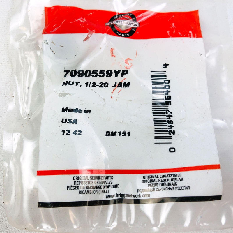 Briggs and Stratton 7090559YP Hex Nut 1/2-20 Jam OEM NOS USA Made Replace 703903 3