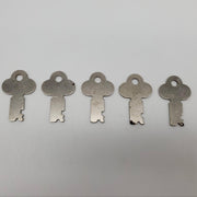 5x Taylor Ilco T40 Key Blanks For Eagle 0.06" Thick x 0.41" Wide x 1.6" OAL Flat 3