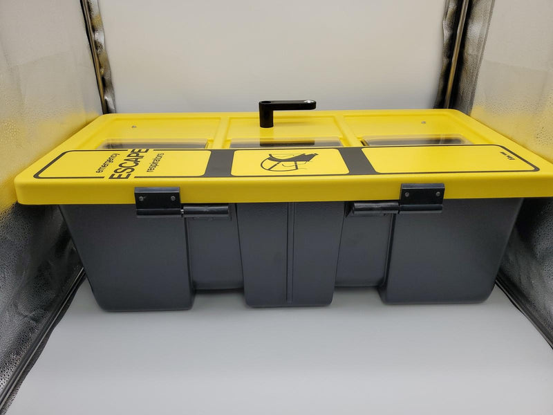 Encon Emergency Respirator Wall Case Full Size ABS Plastic 31"x16"x 11" 01336001 4