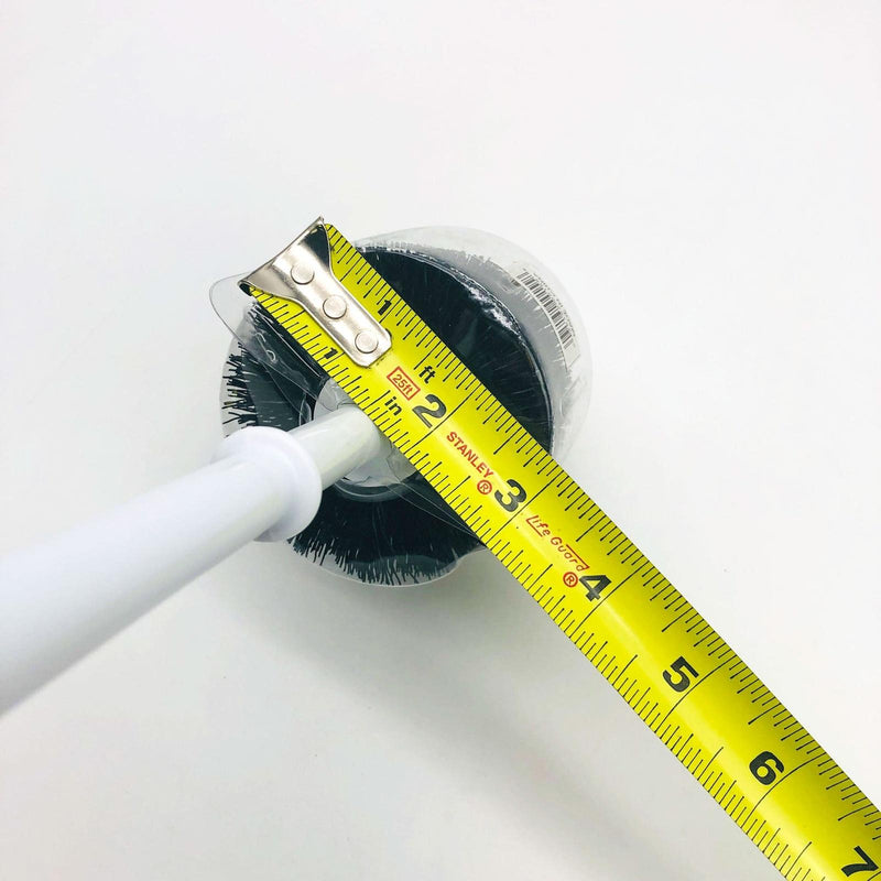 2x Toilet Bowl Brush European Style 13" Handle Polypropylene Curved Head 3