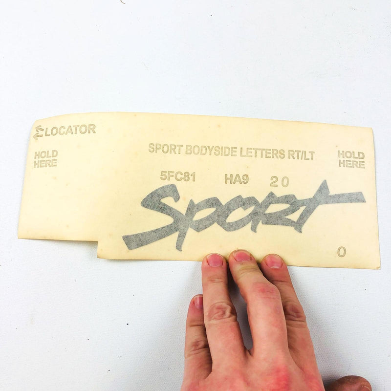 Mopar 5FC81HA9 Decal Sport Bodyside Letters RT/LT OEM NOS Jeep Wrangler 3