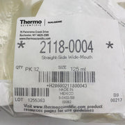 Thermo 2118-0004 Wide Mouth Jar Straight Side Nalgene 125ml with Lid Set of 12 2