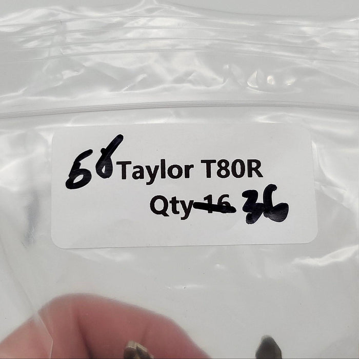 5x Taylor T80R Key Blanks Toyota Master Celica, Corolla & More Nickel Plated NOS 4