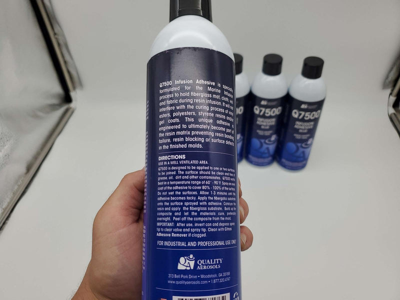 Q7500 Marine Infusion Adhesive for Fiberglass Mat 13 Oz Aerosol Cans Pack of 4 4