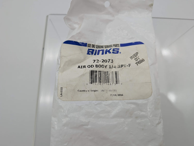 Binks 72-2073 Air Quick Disconnect Coupler 1/4" FNPT 200 PSI OEM